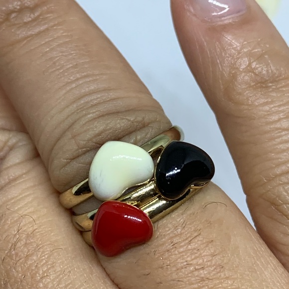 Stackable Ceramic Heart Rings - [JW-114] - Picture 7 of 8